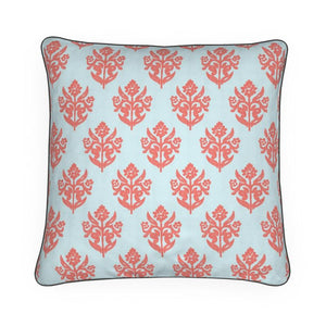 Cutter House Linocut Indian Flower Pillow