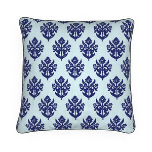 Linocut Indian Flower Pillow