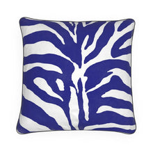 Load image into Gallery viewer, Zebra Blue Primrose Deconstructed Pillow/Cushion
