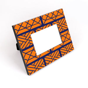 Little Mountain Chippendale Photo Frame Bold Orange/Blue