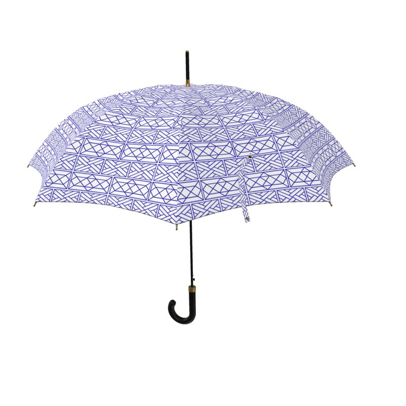 Little Mountain Chippendale Umbrella in Blue/White