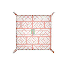 Load image into Gallery viewer, Little Mountain Leather Trinket Tray Orange/White
